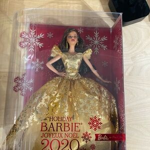 Barbie 2020 Holiday Barbie Doll (Brunette Long Hair)